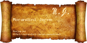 Morandini Jerne névjegykártya